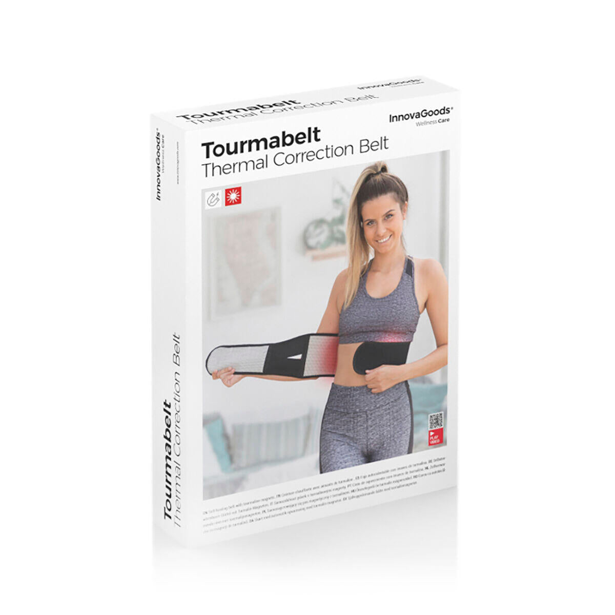 Faja Térmica Correctora con Imanes de Turmalina Tourmabelt InnovaGoods