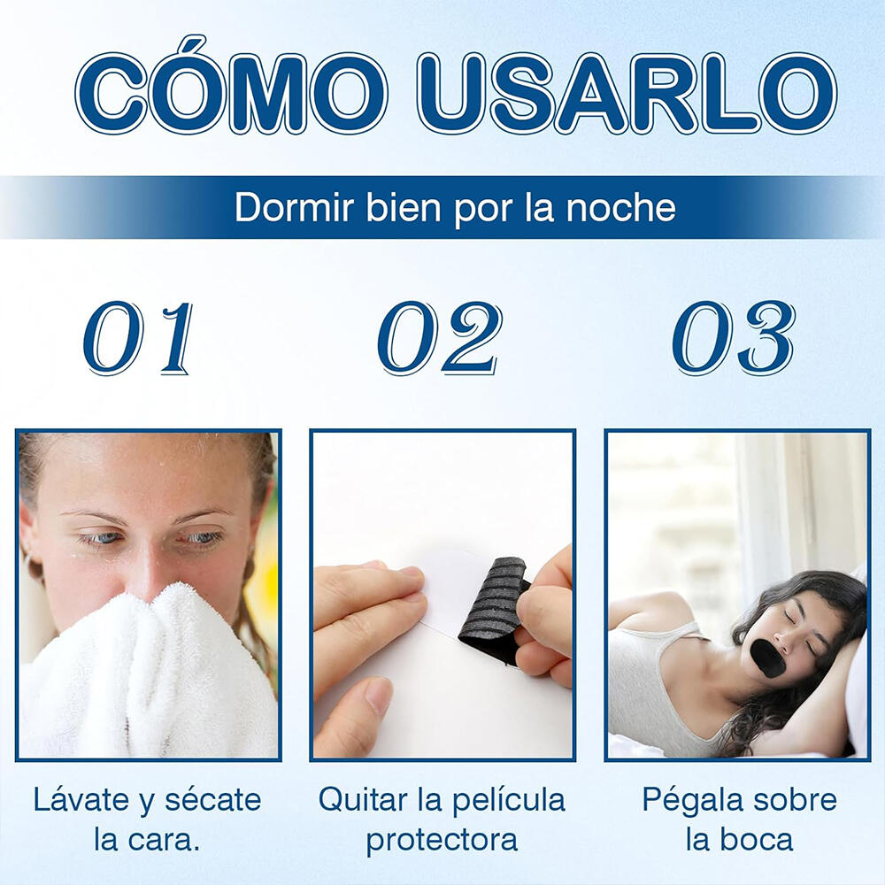 Tiras Bucales Antirronquidos, 30 Tiras para Dormir Antirronquidos